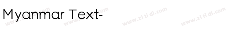 Myanmar Text字体转换